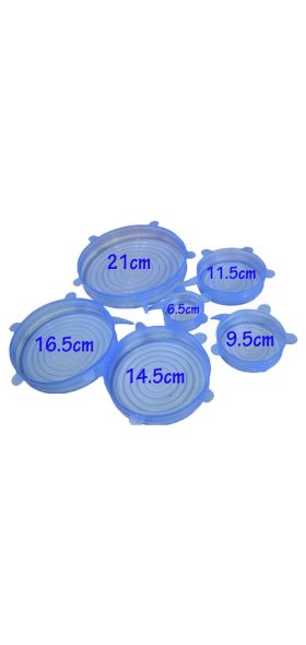 6 Pcs/Set Food Silicone Cover Universal Silicone Lids For Cookware Bowl Pot Lid Reusable Stretch Lids Wrap Kitchen Accessories 
     6 Pcs/Set Food Silicone Cover Universal Silicone Lids For Cookware Bowl Pot Lid Reusable Stretch Lids Wrap Kitchen Accessories