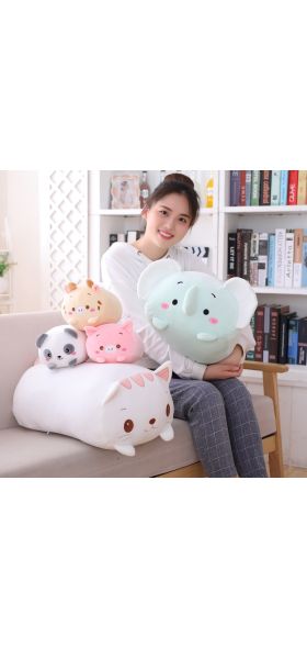 9 Styles Animal Sweet Dinosaur Pig Cat Bear Plush Toy Soft Cartoon Panda Hamster Elephant Deer Stuffed Doll Baby Pillow Gift