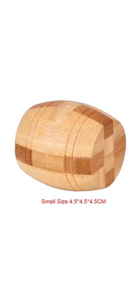 9PCS/SET Design IQ Brain Teaser Kong Ming Lock 3D Wooden Interlocking Burr Puzzles Game Toy Bamboo Small Size For Adults Kids