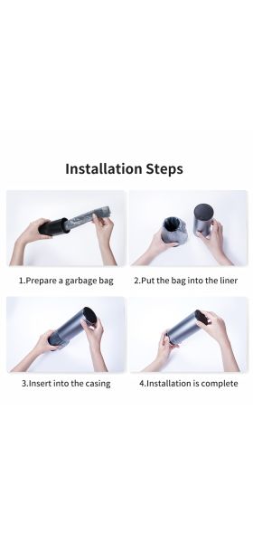 Baseus Car Trash Bin Alloy Garbage Can For Car Dustbin Waste Rubbish Basket Bin Organizer Storage Holder Bag Auto Accessories