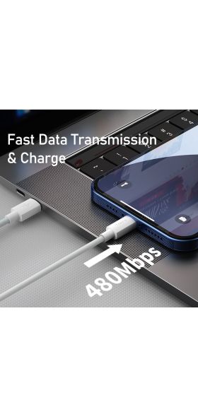 Baseus USB C Cable for iPhone 12 11 20W PD Fast Charge USB C to Lighting Cable for iPhone 8 Xr Charger Data USB Type C Cable