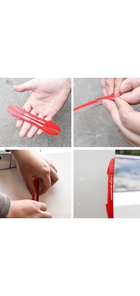 Car Door Bumper Strip 6pcs/pack Protection Strip Scratch Protector Car Door Crash Blade Car Anti-collision