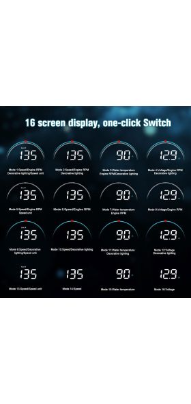 GEYIREN M8 Car HUD Head Up Display OBD2 II EUOBD Overspeed Warning System Projector Windshield Auto Electronic Voltage Alarm