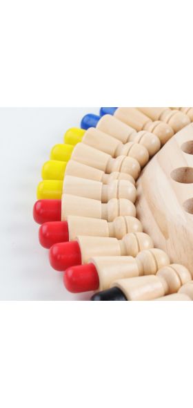 Kids Wooden Memory Match Stick Chess Fun Color Game Board Puzzles Educational Toy Cognitive Ability Learning Toys for Children