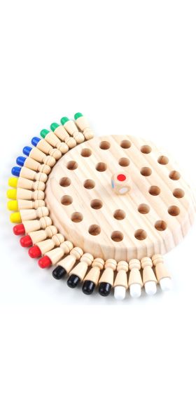Kids Wooden Memory Match Stick Chess Fun Color Game Board Puzzles Educational Toy Cognitive Ability Learning Toys for Children