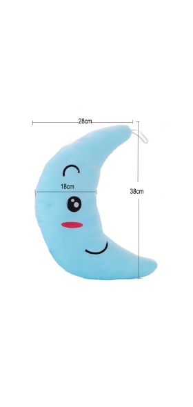 Moon Pillow Plush Toys Cute Luminous Toy Led Light Glow In Dark Doll for Children Kids YYT219