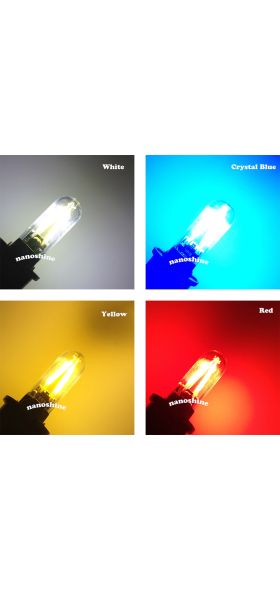 Newest W5W led T10 cob glass car light Led filament auto automobiles reading dome bulb lamp DRL car styling 12v