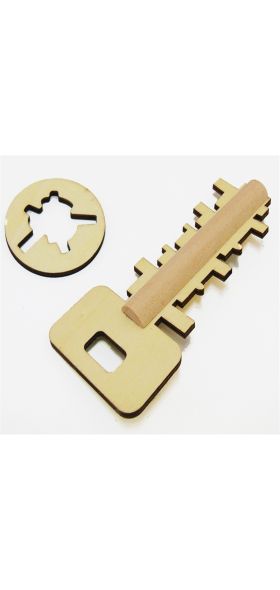 Novelty Key Unlock Puzzle Intelligence Educational Toys Puzzles Pre-school Wooden Kids Babies Children Adult Puzzles Game Toy