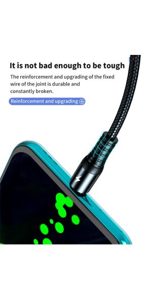 Super Charge 3 in 1 USB Cable for Huawei for iPhone 12 11 Pro Max 3in1 2in1 Fast Charge 8 Pin Micro USB Type C Cable for Samsung