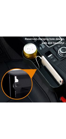 The New 1Pair Universal Auto Car Seat Crevice Plastic Storage Box Cup Phone Holder Organizer Reserved design Accessories