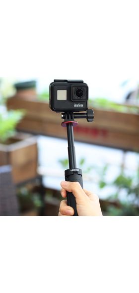 Ulanzi MT-09 Extendable Selfie Stick for Gopro Portable Vlog Selife Stick Tripod Stand for Gopro Hero 8/7/6/5 Black/Gopro Max
