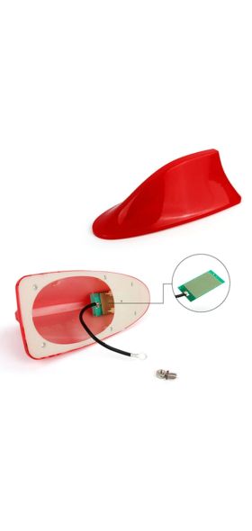 Universal Car Roof Shark Fin Decorative Aerial Antenna Cover Sticker Base Roof Carbon Fiber Style For BMW/Honda/Toyota