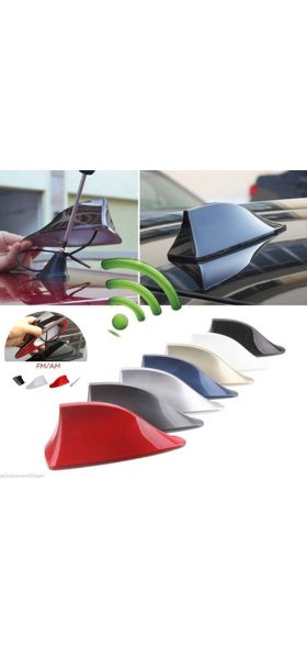 Universal Car Roof Shark Fin Decorative Aerial Antenna Cover Sticker Base Roof Carbon Fiber Style For BMW/Honda/Toyota