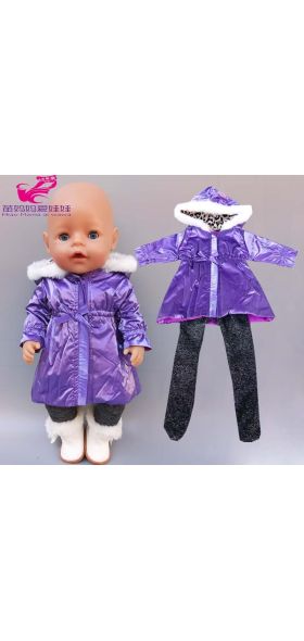 43cm New Born Baby Doll Hooded Coat for Bebe Doll Clothes 18 Inch American OG Girl Doll Jacket Girl Toys Clothes