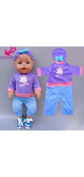 43cm New Born Baby Doll Hooded Coat for Bebe Doll Clothes 18 Inch American OG Girl Doll Jacket Girl Toys Clothes
