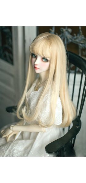 BJD SD doll flaxen brown High-temperature wire hair wigs 1/3 1/4 1/6 BJD European style ribbon short curly hair