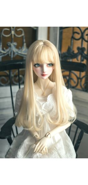 BJD SD doll flaxen brown High-temperature wire hair wigs 1/3 1/4 1/6 BJD European style ribbon short curly hair