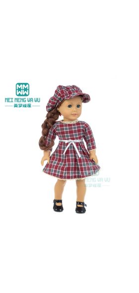 Clothes for doll fit 45 cm American doll accessories fashion woolen coat, windbreaker, dress Girl's gift
