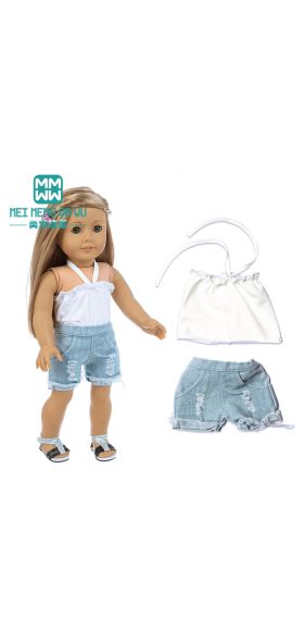 Clothes for doll fit 45 cm American doll accessories fashion woolen coat, windbreaker, dress Girl's gift