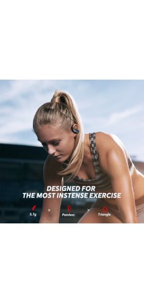 DACOM ATHLETE TWS Bluetooth Earbuds Bass True Wireless Stereo Earphones Sport Bluetooth Headphones Ear Hook for iPhone Samsung