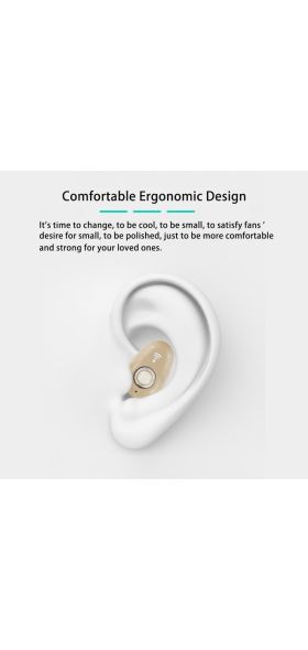 Mini Invisible Ture Wireless Earphone Noise Cancelling Bluetooth Headphone Handsfree Stereo Headset TWS Earbud With Microphone