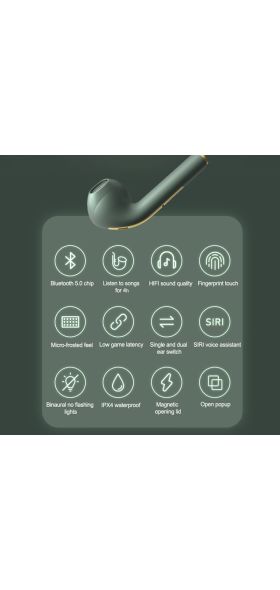 New TWS Bluetooth Headphones Stereo True Wireless Headphone Earbuds In Ear Handsfree Earphones Ear Buds For Mobile Phone