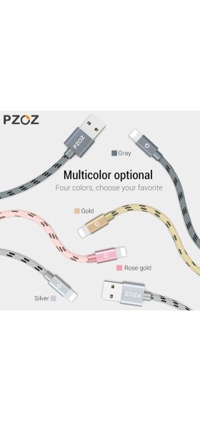 PZOZ Usb Cable For iphone cable 11 12 pro max Xs Xr X SE 8 7 6 plus 6s 5s ipad air mini 4 fast charging cable For iphone charger