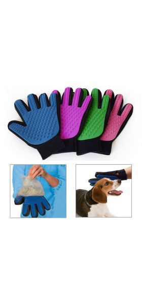 Snailhouse Pet Glove Cat Grooming Deshedding Brush Gloves Cats Dog Animal Back Massage Fur Washing Bathing Glove Comb For Animal
