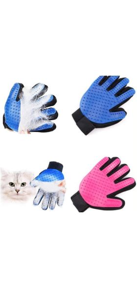 Snailhouse Pet Glove Cat Grooming Deshedding Brush Gloves Cats Dog Animal Back Massage Fur Washing Bathing Glove Comb For Animal