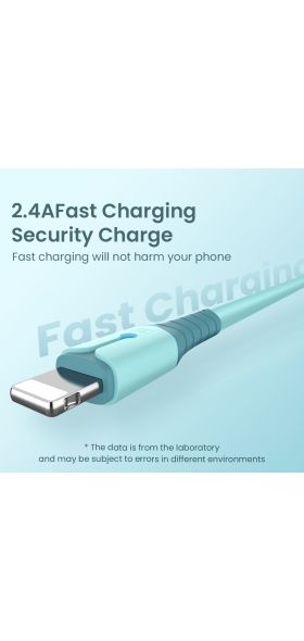 USB Data Cable For iPhone 12 Mini 12 Pro Max X XR 11 XS 8 7 6s Liquid Silicone Charging Cable USB Data Cable Phone Charger Cable