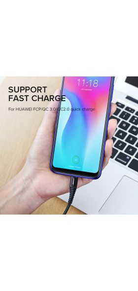 Ugreen USB Type C Cable 3A Fast Charger USB-C Data Cable for Xiaomi redmi note 7 Samsung Mobile Phone Type-C USB Charging Cable