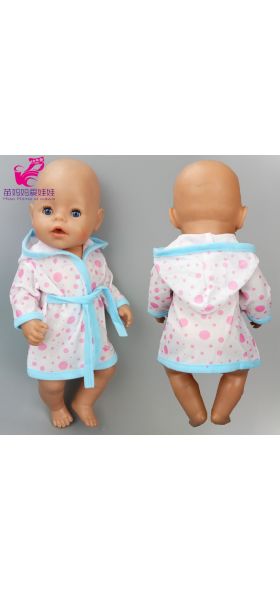 43cm New Born Baby Doll Hooded Coat for Bebe Doll Clothes 18 Inch American OG Girl Doll Jacket Girl Toys Clothes