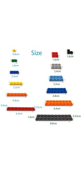 60pcs DIY Building Blocks Thick wall Figures Bricks 1+2 Dots Educational Creative Size Compatible With lego Toys for Children