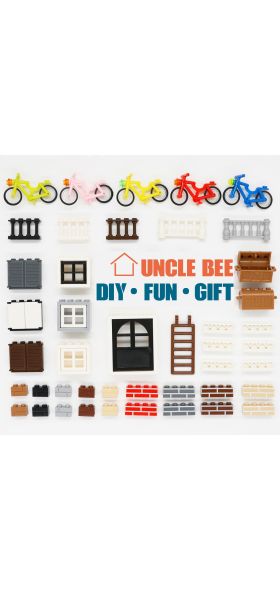 City House Fence Building Blocks Friends Figure Accessories Parts Door Window Compatible MOC Brick Educational Toys For Children