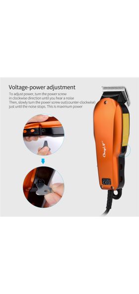 Ckeyin 220-240V Household Trimmer Professional Classic Haircut Corded Clipper for Men Cutting Machine with 4 Attachment Combs 40