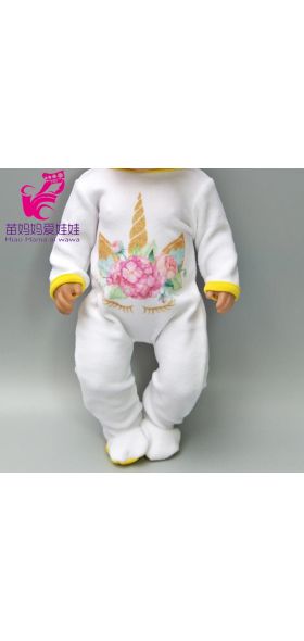 Doll clothes pants flamingo romper clothes for  baby doll wear sets for 18" new born baby doll accessories toys wear