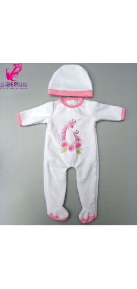 Doll clothes pants flamingo romper clothes for  baby doll wear sets for 18" new born baby doll accessories toys wear