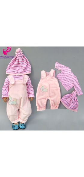 Doll clothes pants flamingo romper clothes for  baby doll wear sets for 18" new born baby doll accessories toys wear