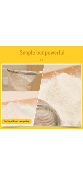 Flour Sieve Colander Screen Mesh Handheld Tea Strainer Mesh Flour Oil Strainer Stainless Steel Kitchen Sieves  сито для муки