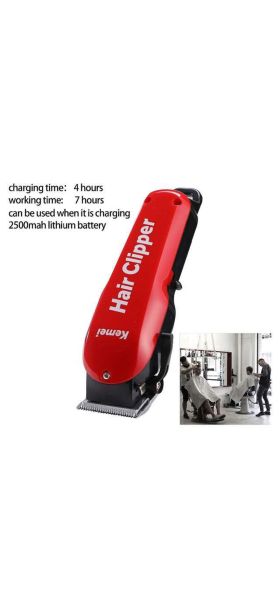 Kemei 7 Hours Large Capacity Battery Professional Wahl Hair Clipper Barber Shop Salon Coiffure Electric Cutter Shaving Machine