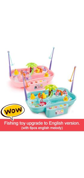 Kids Fishing Toys Electric Water Cycle Music Light Baby Bath Toys Child Game Play Fish Outdoor Toys Fishing Games For Children
