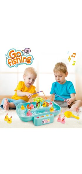 Kids Fishing Toys Electric Water Cycle Music Light Baby Bath Toys Child Game Play Fish Outdoor Toys Fishing Games For Children