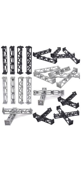 Long shape Four holes Building Blocks pillar DIY Place the cabinet Blocks MOC City high-rise military ww2 set Building Block toy