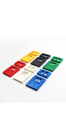 MOC Door&Window 6 colors Brick 102pcs DIY House Building Blocks Bricks Toys City Architect Child Educational Compatible Legoeds