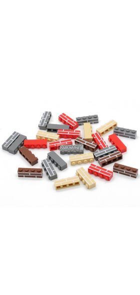 Marumine MOC City Bricks 100PCS 1x4 Dots Houses Wall Building Blocks Compatible with 15533 Micro Block Cube Parts