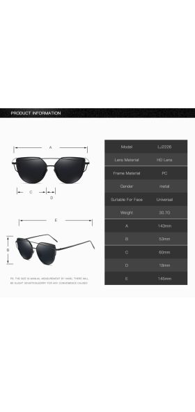 New Fashion Cat Eye Sunglasses Women Luxury Brand Design Mirror Lens Vintage Sun Glasses Rose Gold Metal UV400 oculos