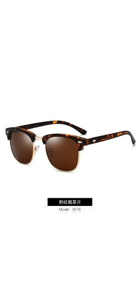 Polarized Sunglasses Men Women RB3016 Brand Design Eye Sun Glasses Women Semi Rimless Classic Men Sunglasses Oculos De Sol UV400