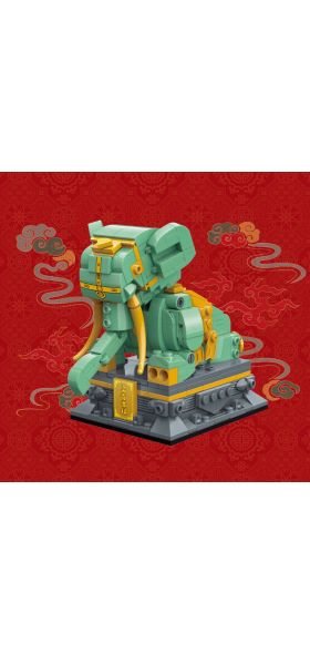 QMAN 2020NEW Ancient Chinese Classic Forbidden City Architectural Statue Building Block Sets Assembly Model Children Toy Gift