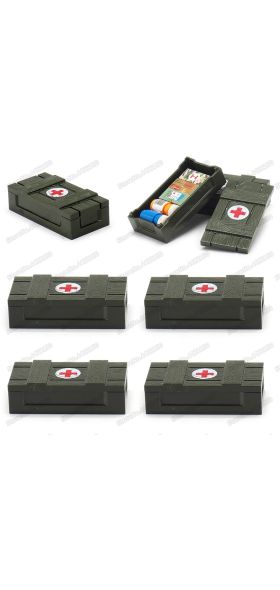WW2 battlefield Building Blocks first aid Supply box DIY military Special police city series with Figures Moc Christmas gift toy