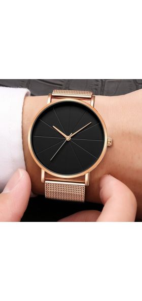 2020 Minimalist Men's Fashion Watches Simple Men Business Ultra Thin Stainless Steel Mesh Belt Quartz Watch reloj hombre